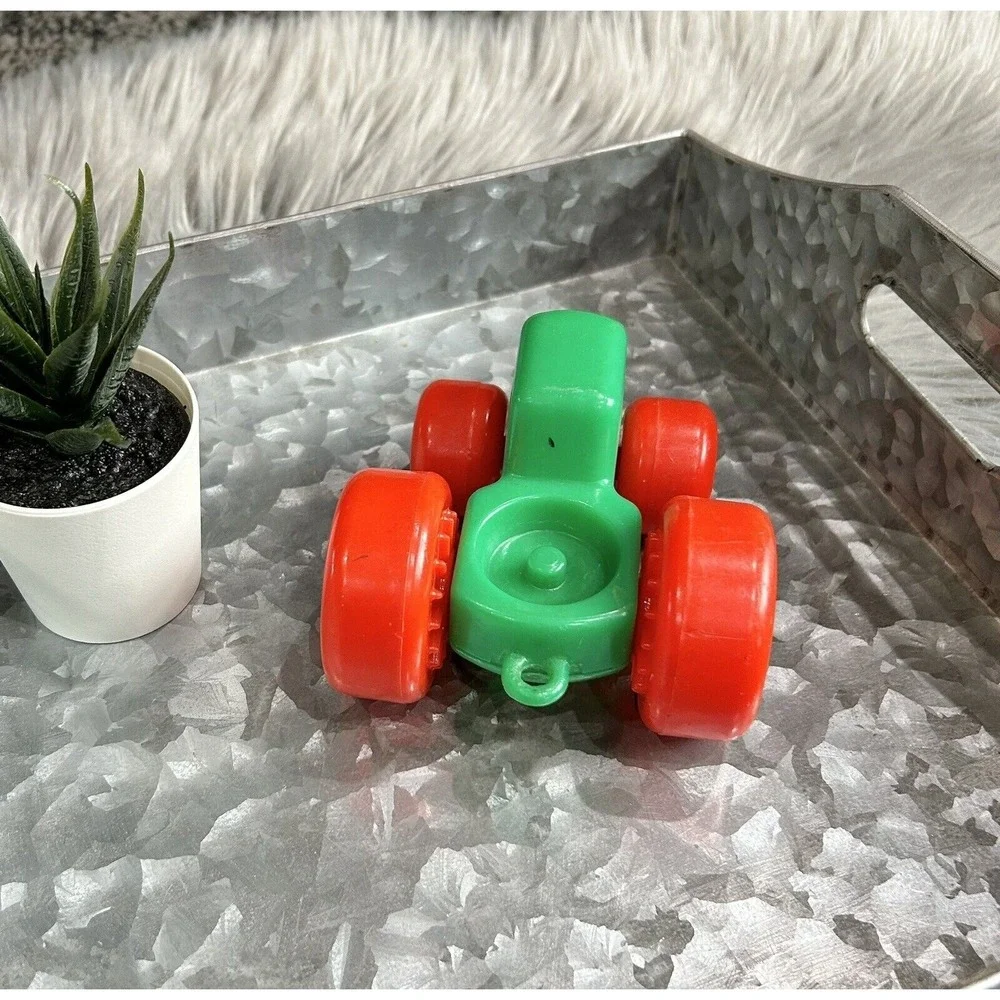Vintage 80s 90s Little Tikes Toddle‎ Tots Green Tractor Vehicle
